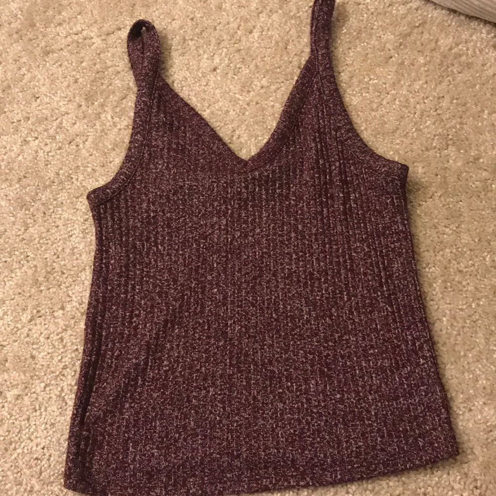Burgundy American Eagle tank top